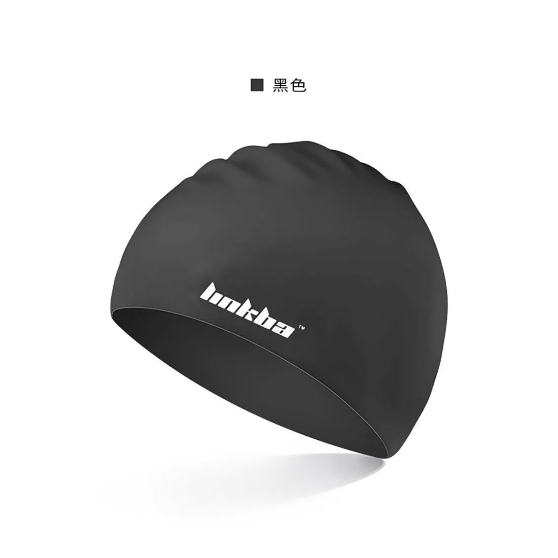 Silicone swimming cap with waterproof earmuffs design in multiple colour options for swimming