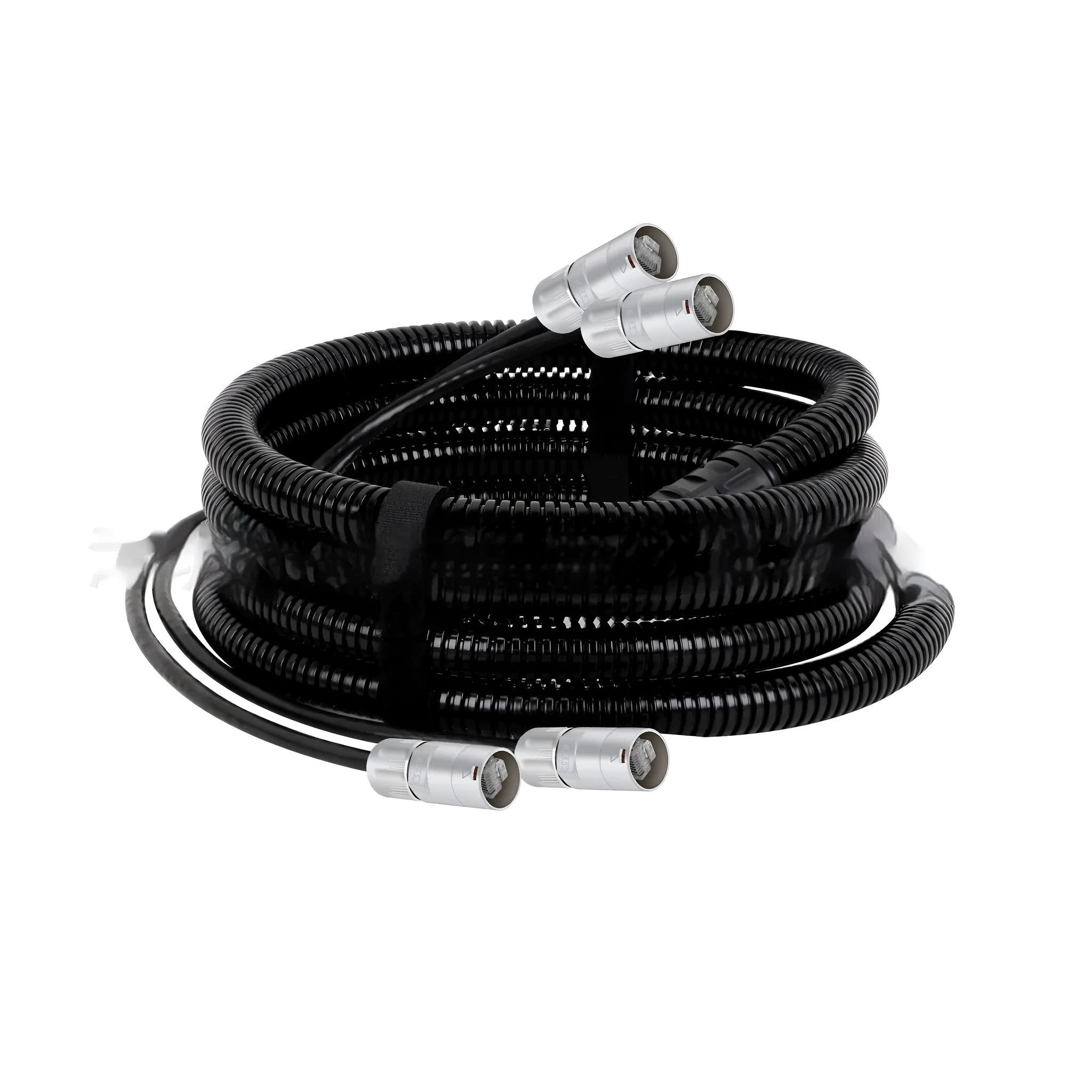 RJ45 Ethernet extension cable with male and female connectors, available in Cat5e and Cat6 grades.